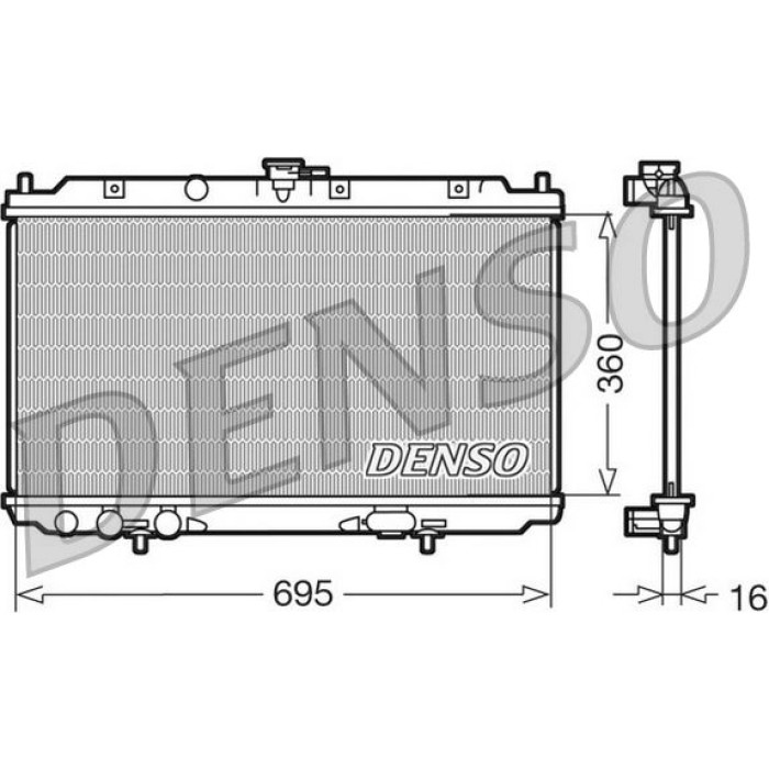 Denso Motorkühler DRM46012 Denso Motorkühler DRM46012