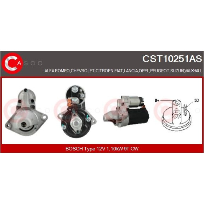 CASCO Anlasser CST10251AS CASCO Anlasser CST10251AS