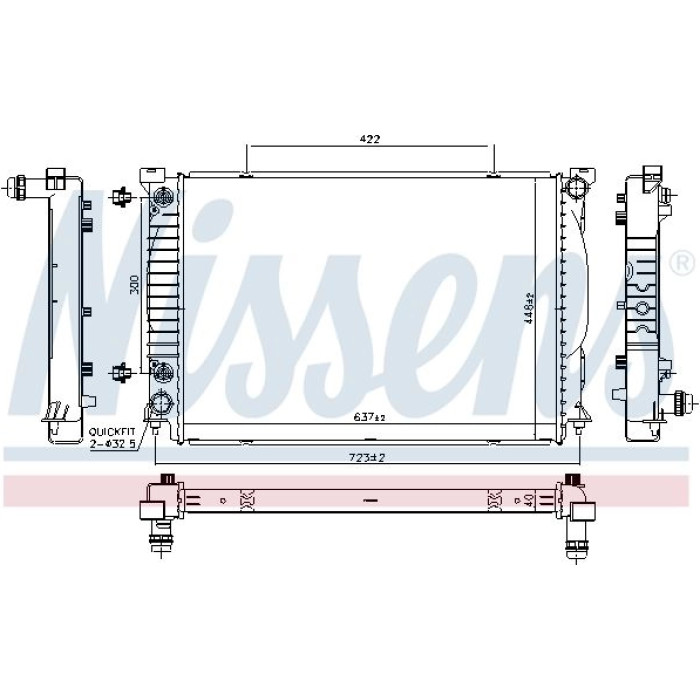 Nissens Wasserkühler PKW 60329 Nissens Wasserkühler PKW 60329