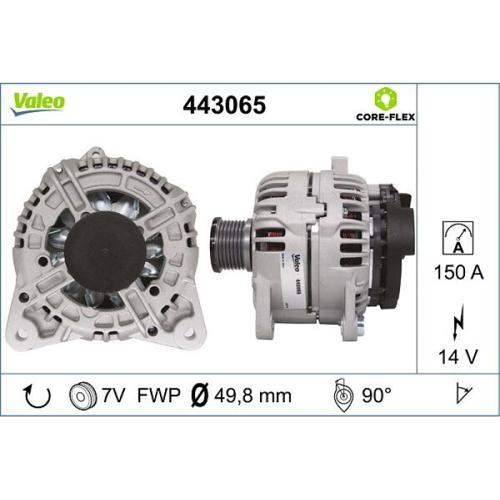 Valeo Lichtmaschine 443065 Valeo Lichtmaschine 443065