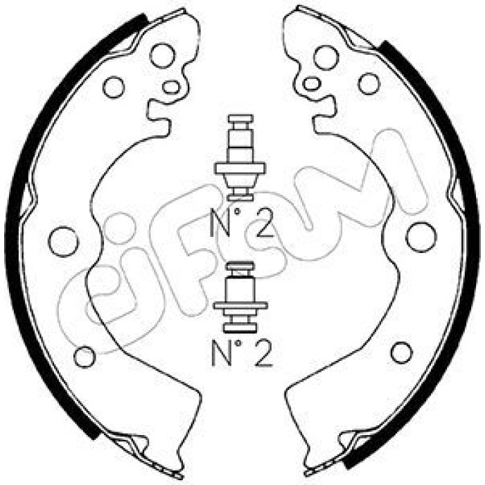 CIFAM Bremsbackensatz 153-281 CIFAM Bremsbackensatz 153-281