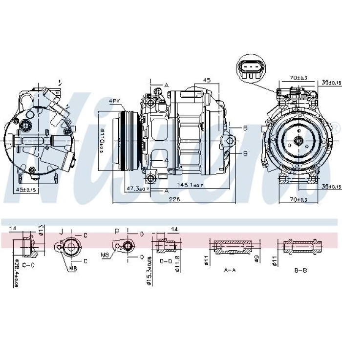 Nissens Klimakompressor PKW 890329 Nissens Klimakompressor PKW 890329