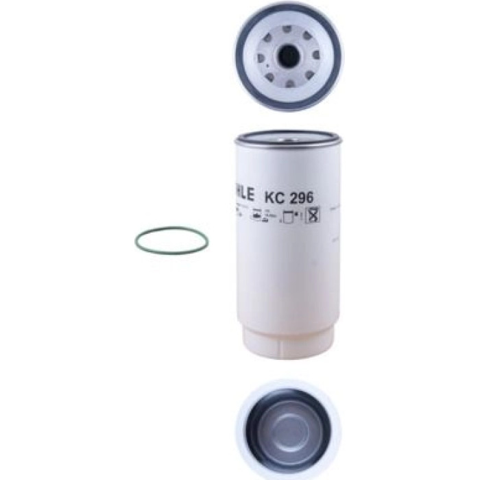 KC 296D MAHLE Kraftstofffilter KC 296D, Anschraubfilter, Höhe 231 mm – u. a. für DAF Cf, Cf 85, Xf – OE Nummer 1433649 - l KC 296D MAHLE Kraftstofffilter KC 296D, Anschraubfilter, Höhe 231 mm – u. a. für DAF Cf, Cf 85, Xf – OE Nummer 1433649 - l