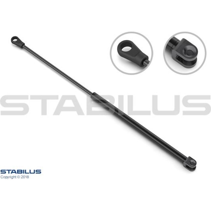 377708 Stabilus Gasdruckfeder (Gasfeder), Heckklappendämpfer, 450 N, 573 mm - 377708