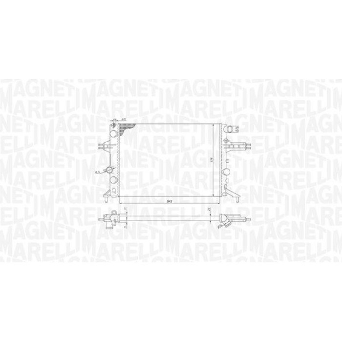 Magneti Marelli Motorkühler 350213192400 Magneti Marelli Motorkühler 350213192400