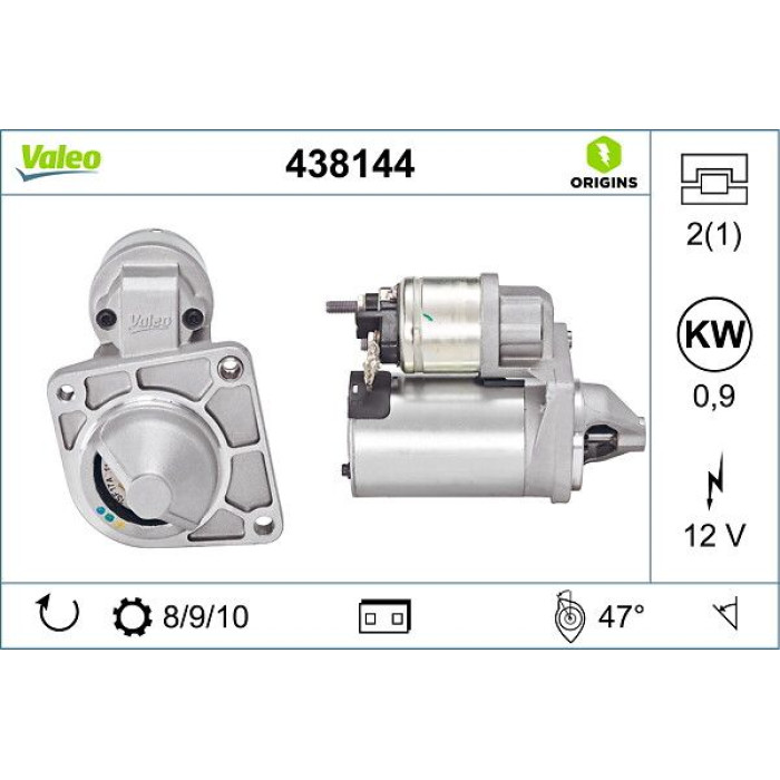 Valeo Anlasser 438144 Valeo Anlasser 438144