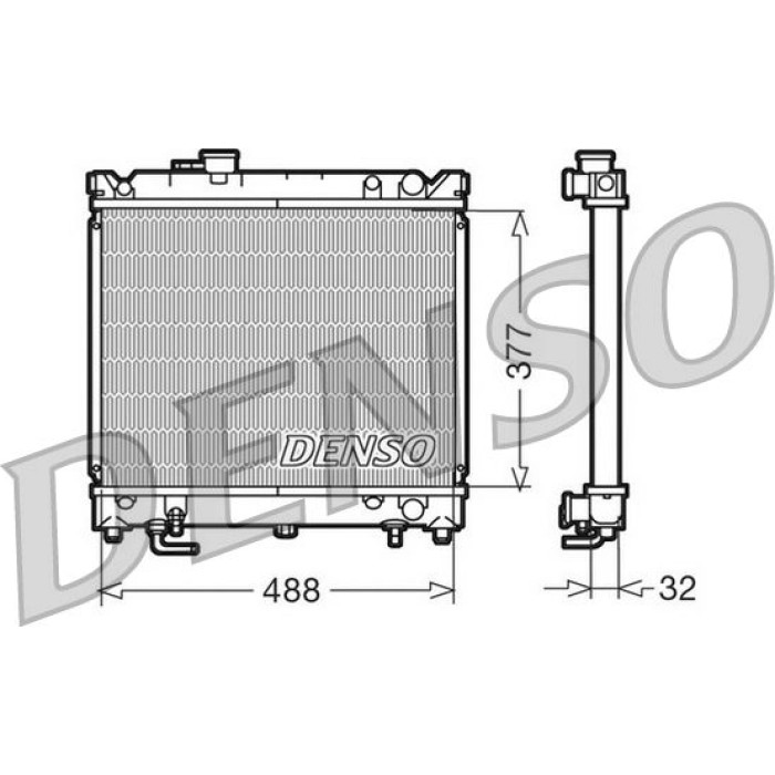 Denso Motorkühler DRM47010 Denso Motorkühler DRM47010
