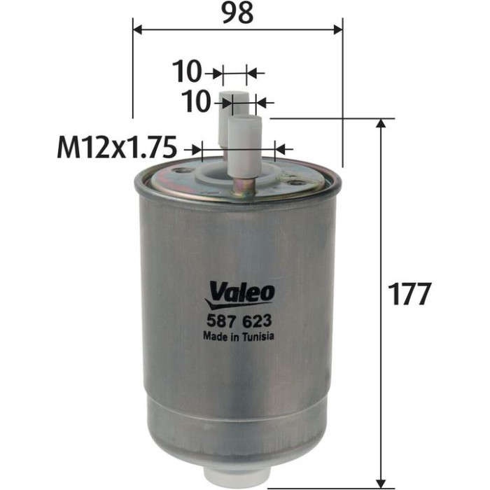 587623 Valeo Kraftstofffilter 587623 587623 Valeo Kraftstofffilter 587623