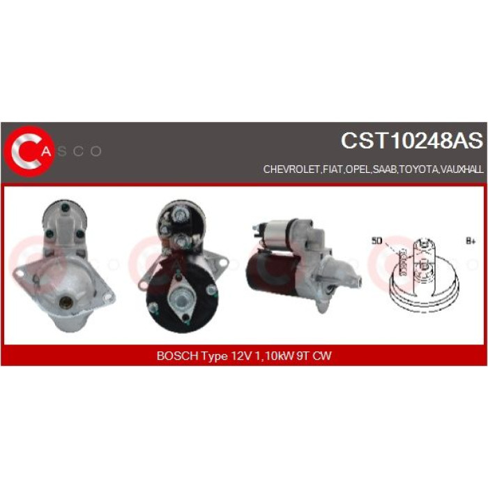 CASCO Anlasser CST10248AS