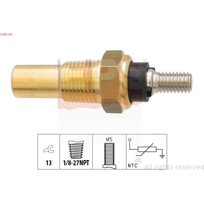 Sensor, Kühlmitteltemperatur 1.830.180 Sensor, Kühlmitteltemperatur 1.830.180