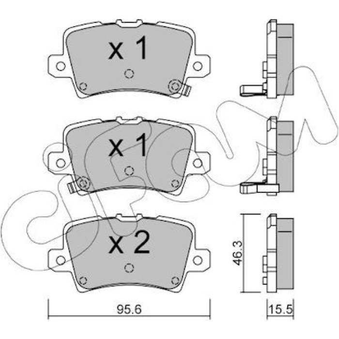 CIFAM Bremsbelagsatz, Scheibenbremse 822-729-0 CIFAM Bremsbelagsatz, Scheibenbremse 822-729-0