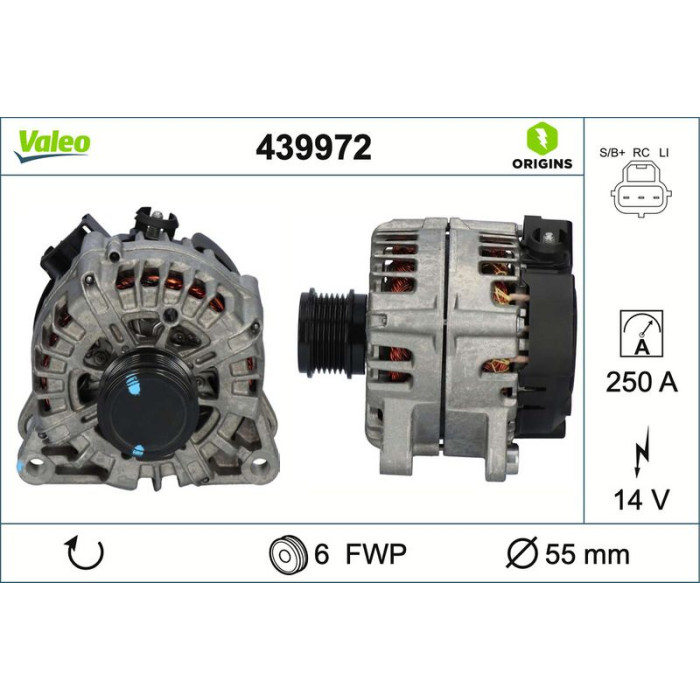 Valeo Lichtmaschine 439972 Valeo Lichtmaschine 439972