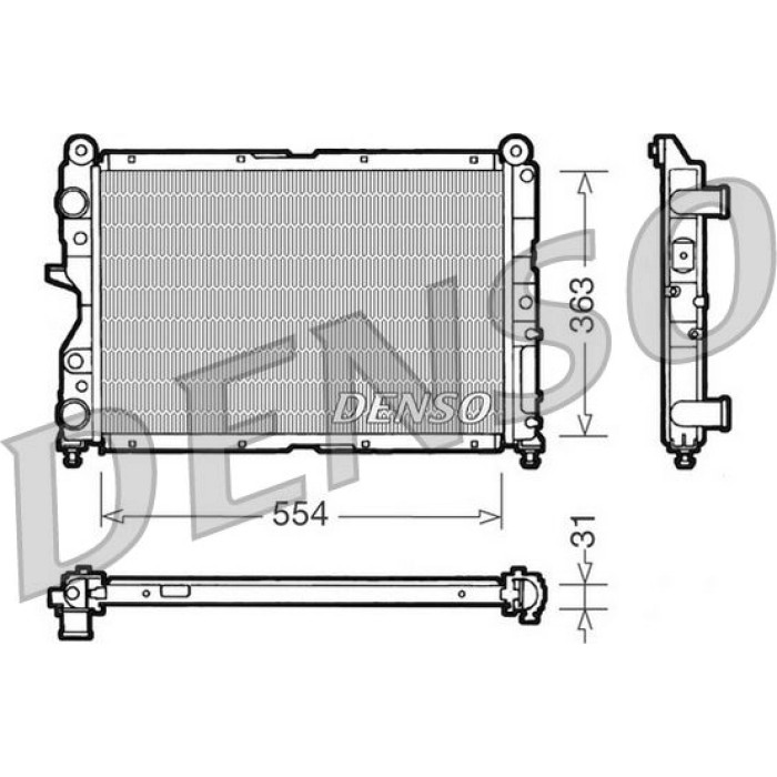 Denso Motorkühler DRM09132 Denso Motorkühler DRM09132