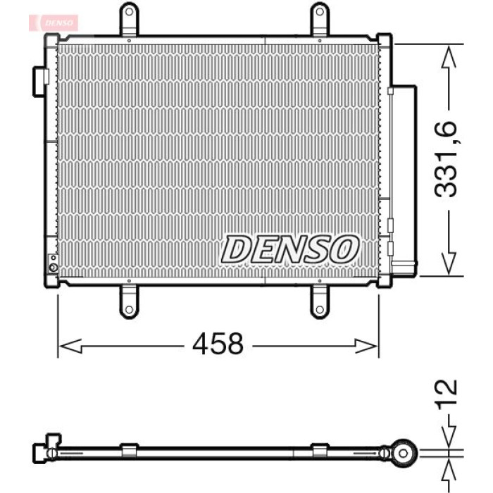 Denso Klimakondensator DCN47011 Denso Klimakondensator DCN47011
