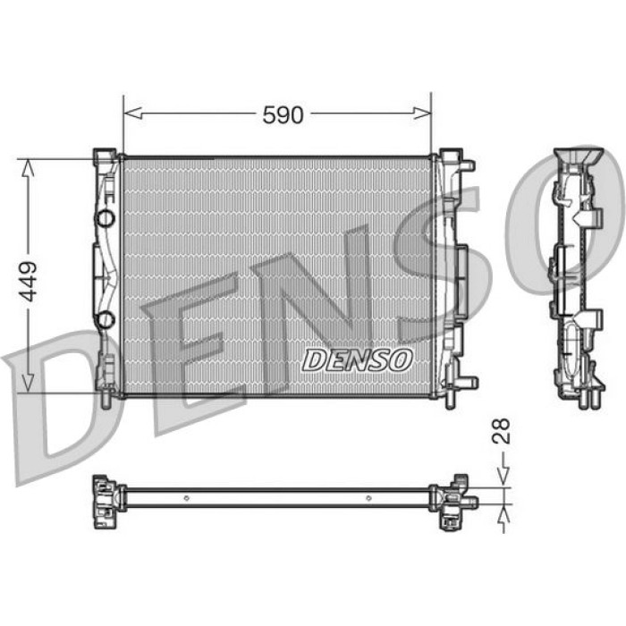 Denso Motorkühler DRM23056 Denso Motorkühler DRM23056