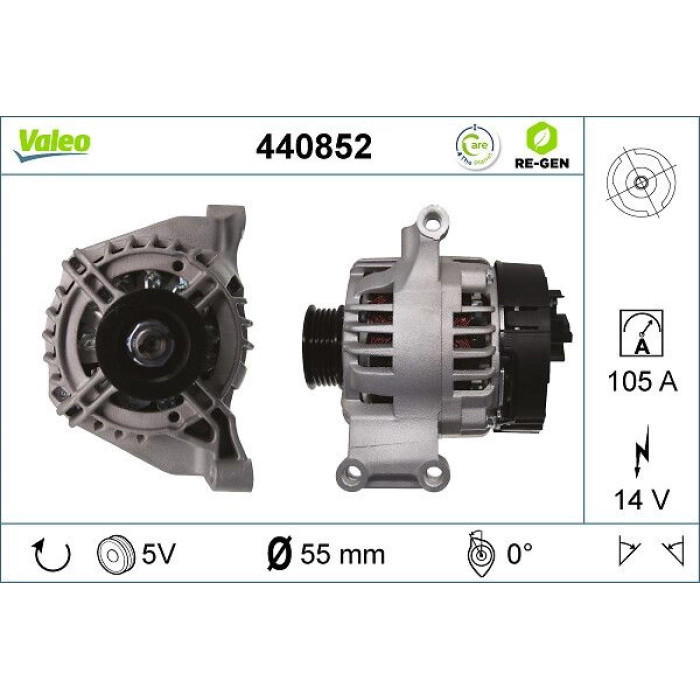 Valeo Lichtmaschine 440852 Valeo Lichtmaschine 440852