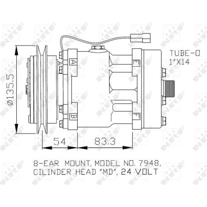 NRF Kompressor 32074 NRF Kompressor 32074