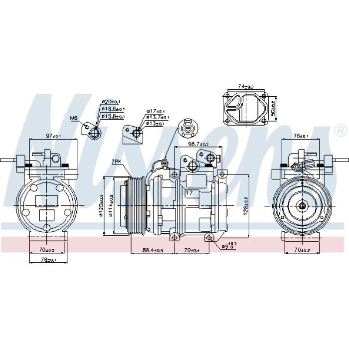 Nissens Klimakompressor PKW 89256 Nissens Klimakompressor PKW 89256