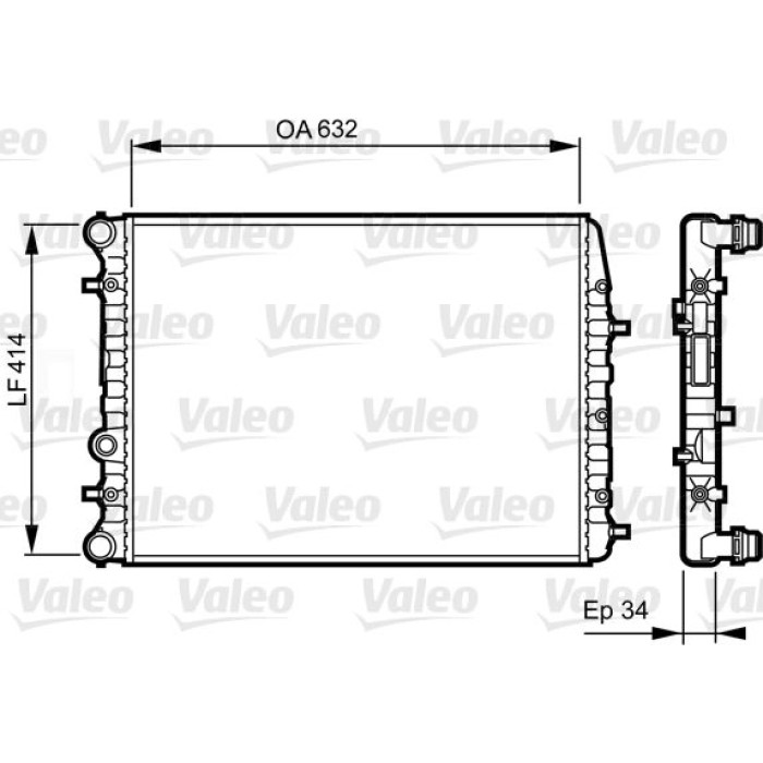 Valeo Motorkühler 732864