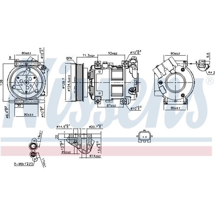 Nissens Klimakompressor PKW 890742 Nissens Klimakompressor PKW 890742