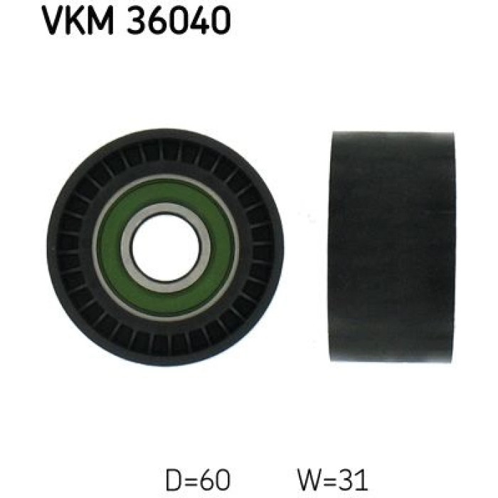 SKF Keilrippenriemen-Umlenkrolle VKM 36040 SKF Keilrippenriemen-Umlenkrolle VKM 36040