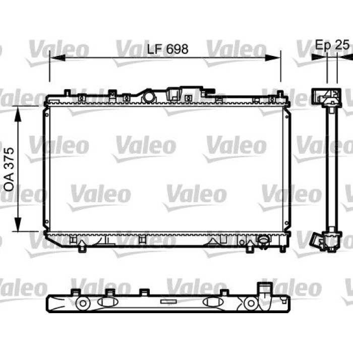 Valeo Motorkühler 735075 Valeo Motorkühler 735075