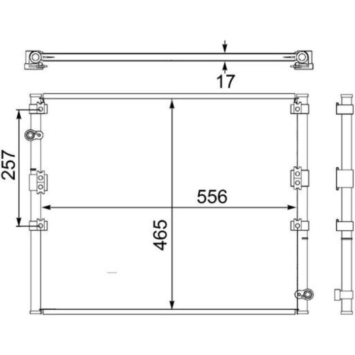 Kondensator, Klimaanlage AC 474 000S Kondensator, Klimaanlage AC 474 000S