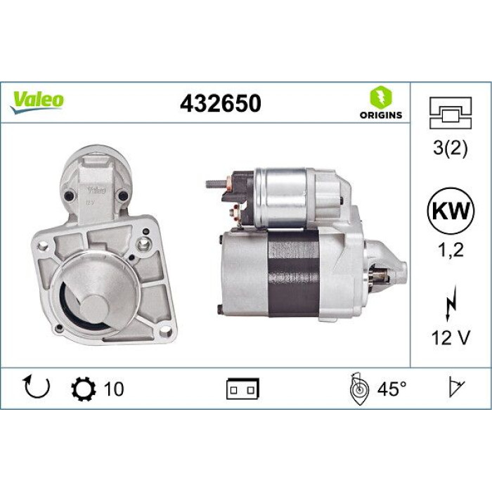 Valeo Anlasser 432650