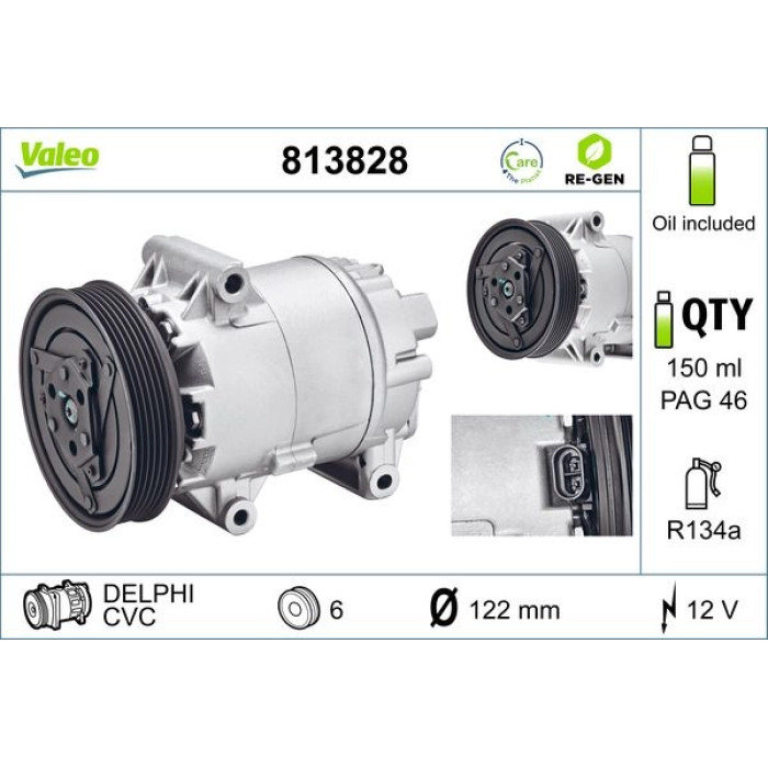 Valeo Kompressor 813828 Valeo Kompressor 813828