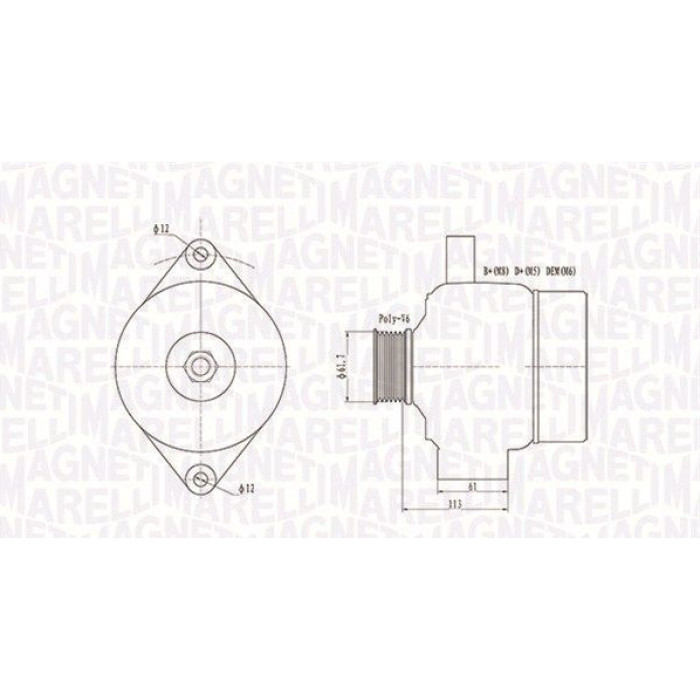 Magneti Marelli Lichtmaschine 063731890010