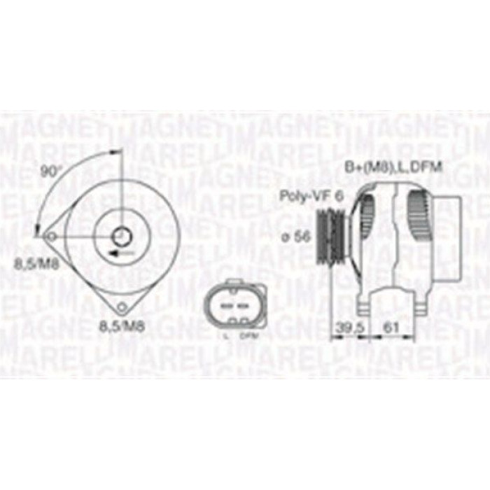 Magneti Marelli Lichtmaschine 063731394010