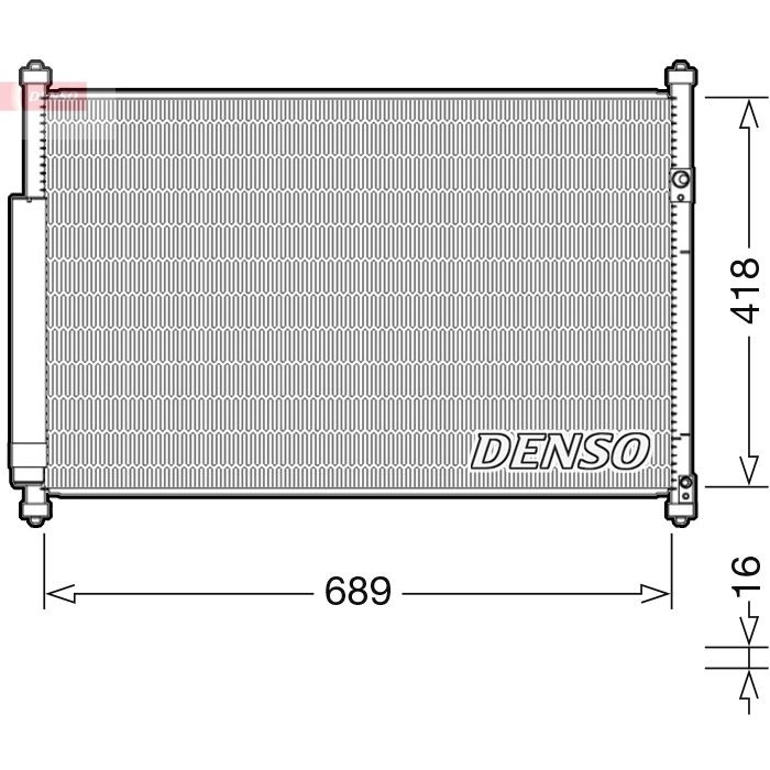 Denso Klimakondensator DCN47006 Denso Klimakondensator DCN47006