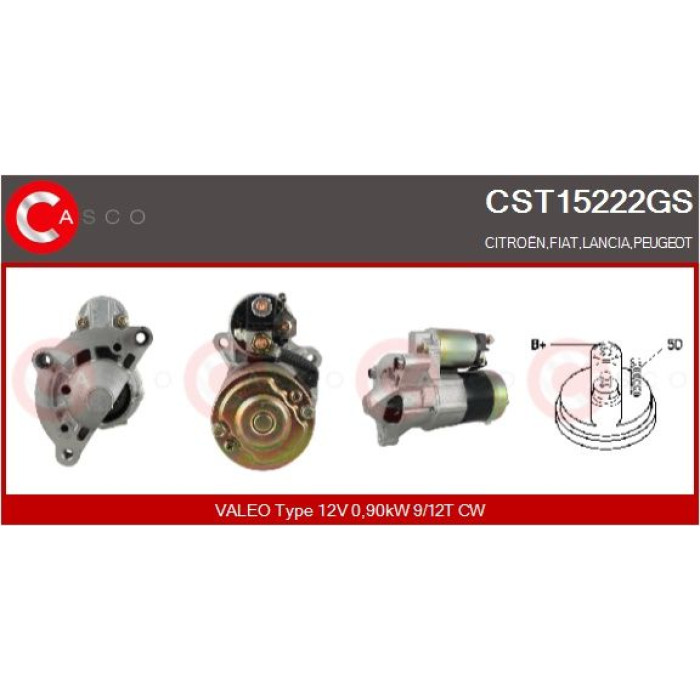 CASCO Anlasser CST15222GS CASCO Anlasser CST15222GS