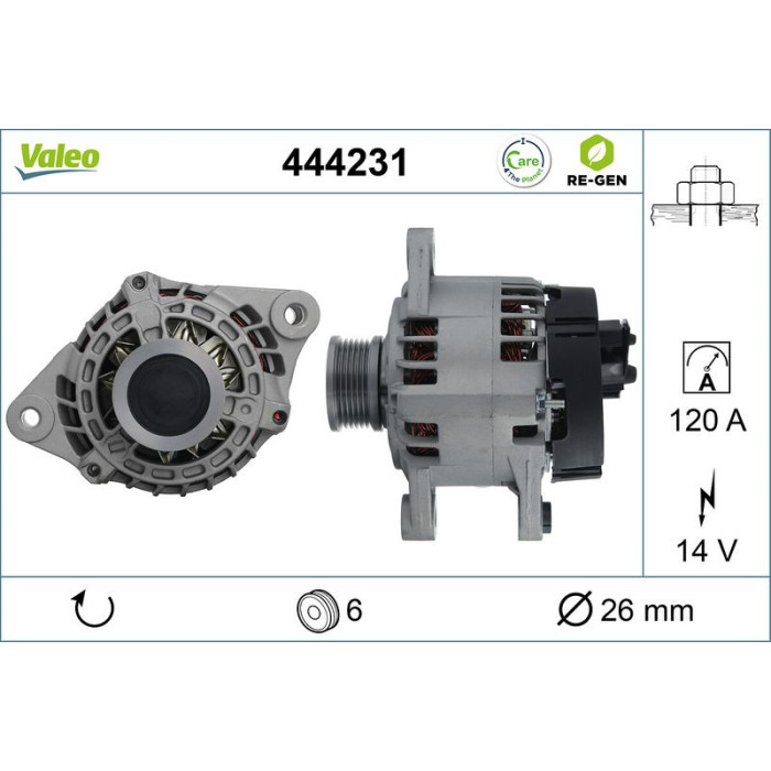 Valeo Lichtmaschine 444231 Valeo Lichtmaschine 444231