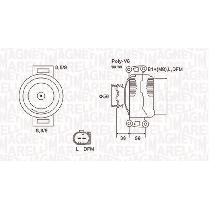 Magneti Marelli Lichtmaschine 063731754010 Magneti Marelli Lichtmaschine 063731754010