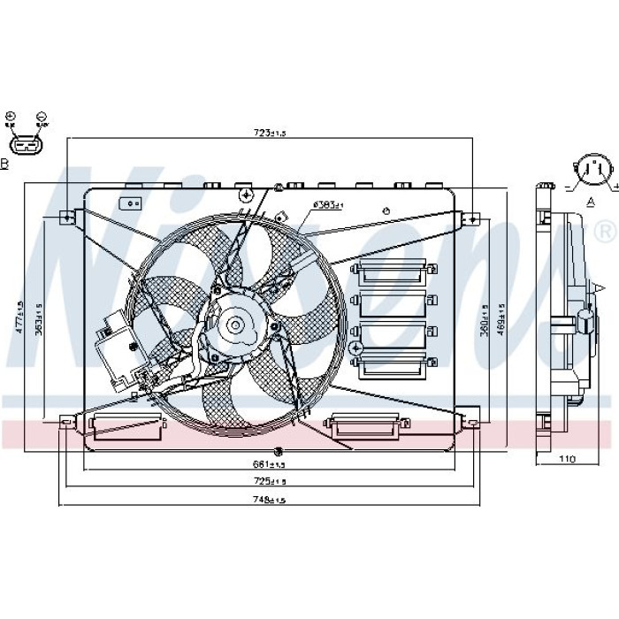 Nissens Kühlerlüfter PKW 85640 Nissens Kühlerlüfter PKW 85640