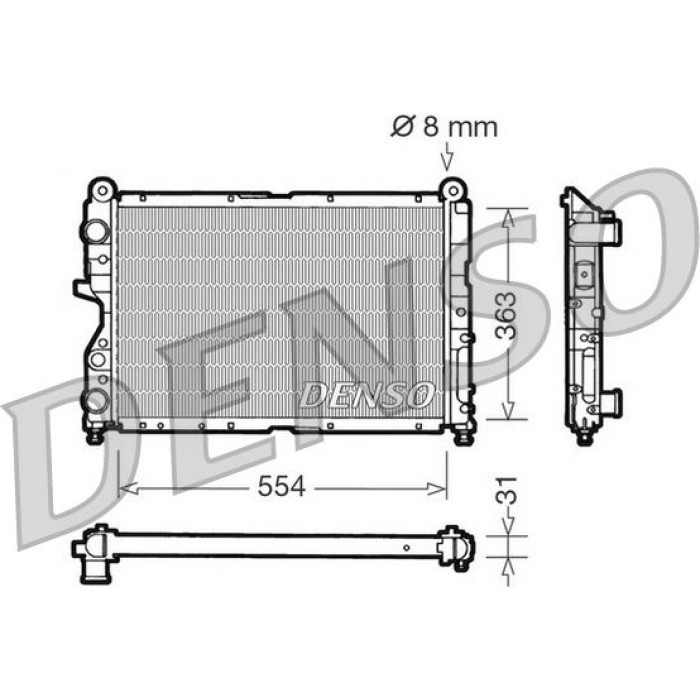 Denso Motorkühler DRM09130 Denso Motorkühler DRM09130