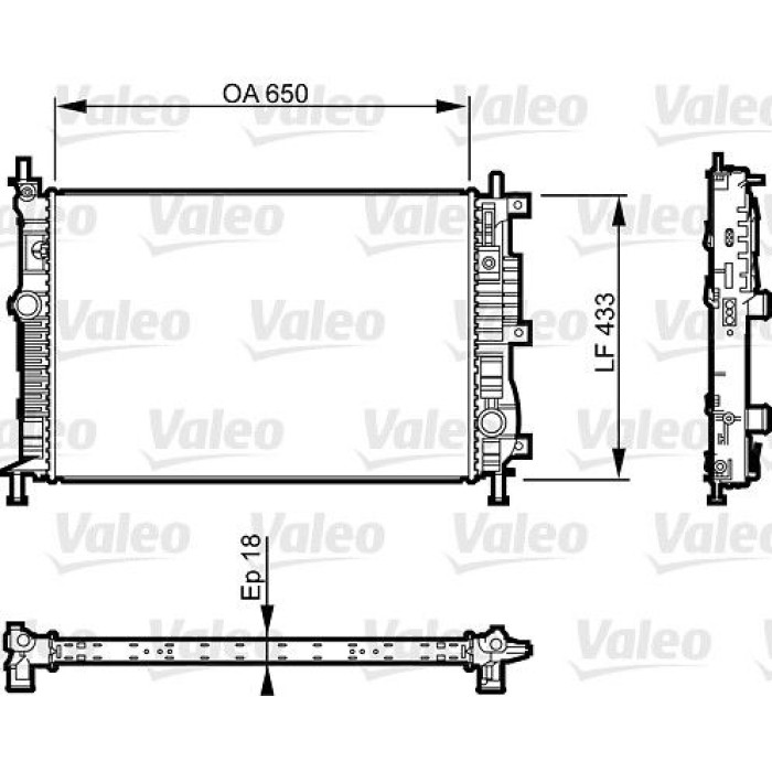 Valeo Motorkühler 735555 Valeo Motorkühler 735555