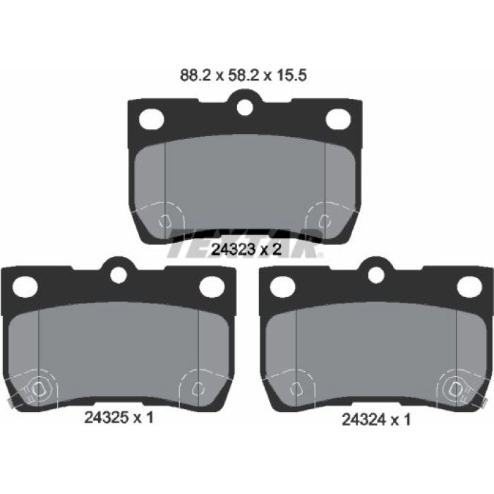 Textar Bremsbelagsatz 2432301