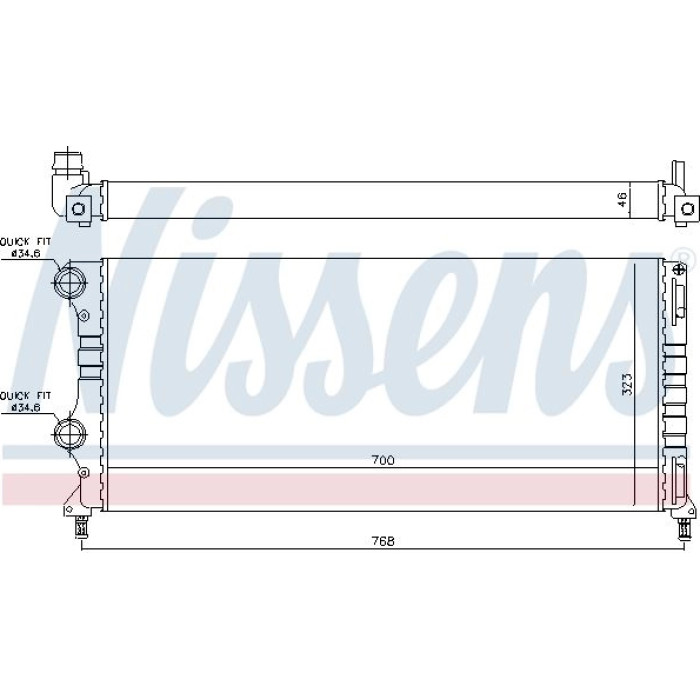 Nissens Wasserkühler PKW 61765 Nissens Wasserkühler PKW 61765