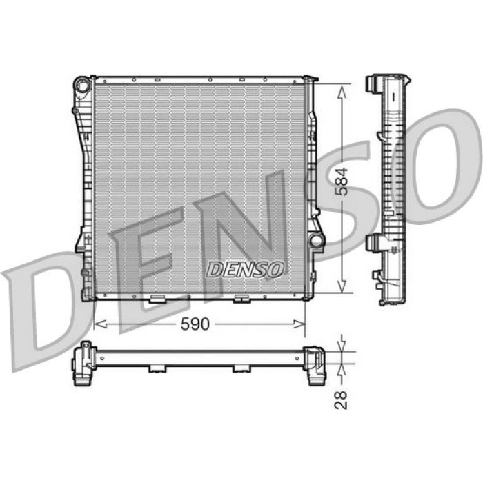 Denso Motorkühler DRM05115 Denso Motorkühler DRM05115