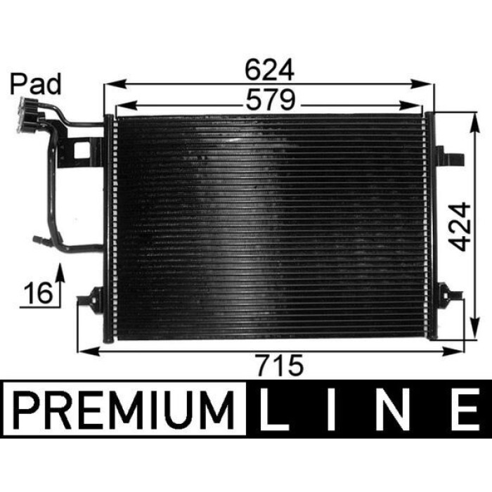MAHLE Kondensator, Klimaanlage AC 242 000P MAHLE Kondensator, Klimaanlage AC 242 000P