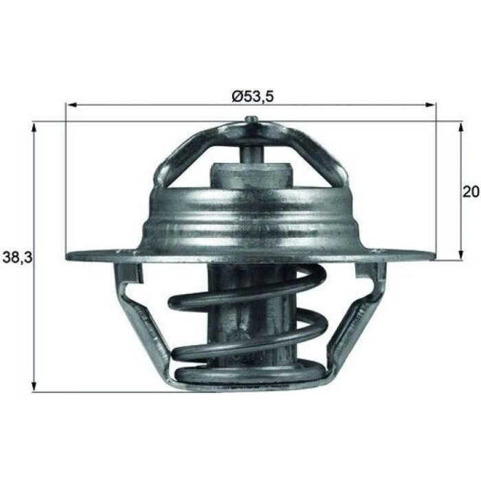 TX 88 82D MAHLE Kühlmittelthermostat TX 88 82D, 82 °C – u. a. für Renault 14 (121_), Rapid Kasten/Großraumlimousine (F40_, G40_), 11 (B/C37_) – OE Nummer 7701348372 - l TX 88 82D MAHLE Kühlmittelthermostat TX 88 82D, 82 °C – u. a. für Renault 14 (121_), Rapid Kasten/Großraumlimousine (F40_, G40_), 11 (B/C37_) – OE Nummer 7701348372 - l