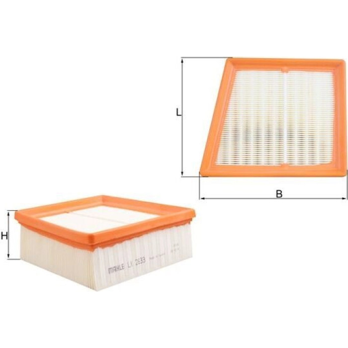 MAHLE Luftfilter LX 2633 MAHLE Luftfilter LX 2633