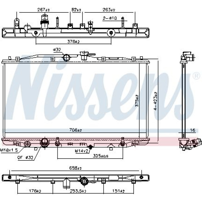 Nissens Wasserkühler PKW 68152 Nissens Wasserkühler PKW 68152