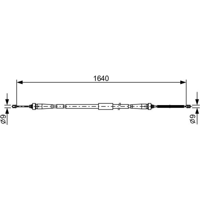 Bosch Handbremsseil rechts 1987482638