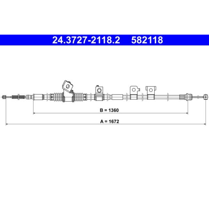 ATE Handbremsseil 24.3727-2118.2