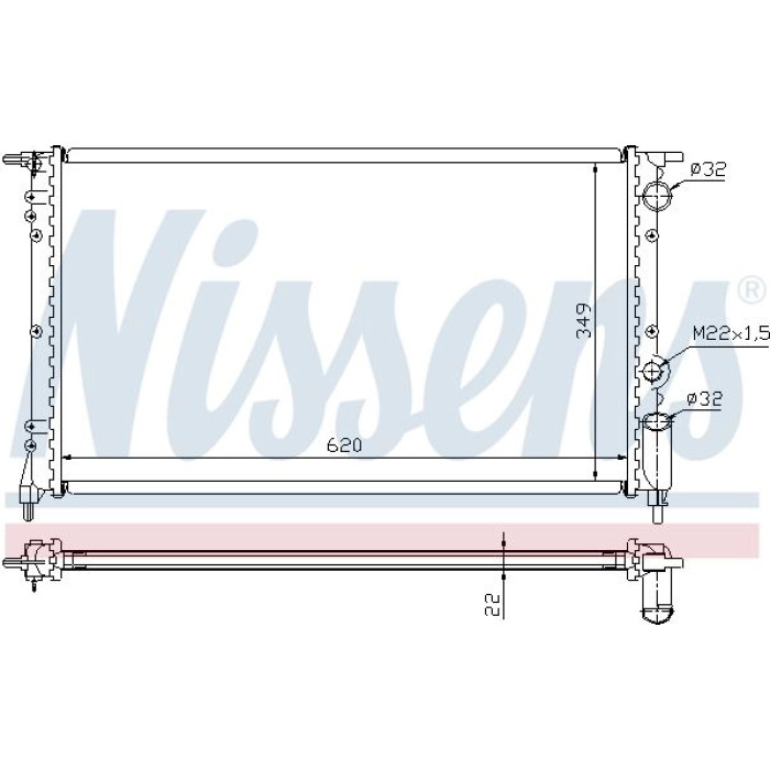 Nissens Wasserkühler PKW 63918 Nissens Wasserkühler PKW 63918
