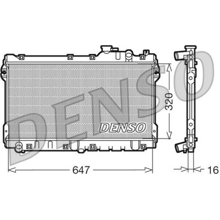 Denso Motorkühler DRM44015 Denso Motorkühler DRM44015