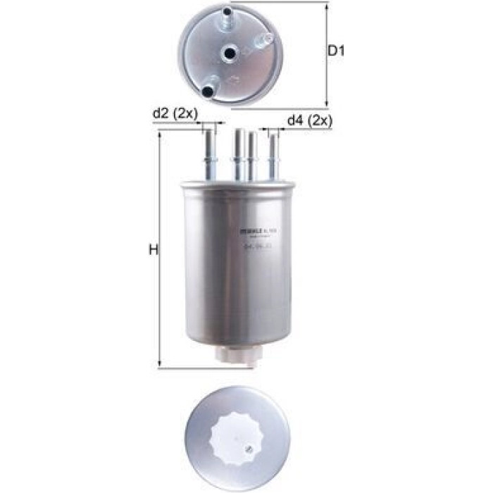 MAHLE Kraftstofffilter KL 1026 MAHLE Kraftstofffilter KL 1026